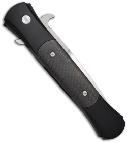 Protech Large Don Automatic Knife w/ Carbon Fiber (4.5" Satin Plain) 1904