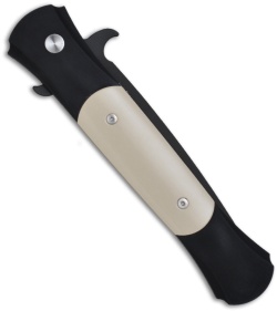Protech The Large Don "Tuxedo" Automatic Knife w/ Ivory Micarta (Black PLN) 1952