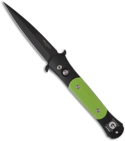 Protech The Don G3 Custom Automatic Knife w/ Toxic Green G-10 (3.5" Black)