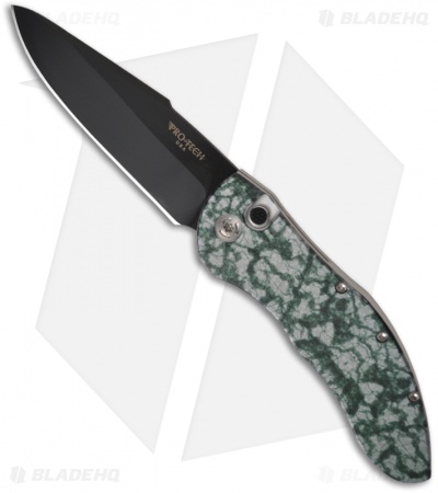 Protech Emerald Jazz Doru Automatic Knife (3.5" Black Plain) 2015 EJ