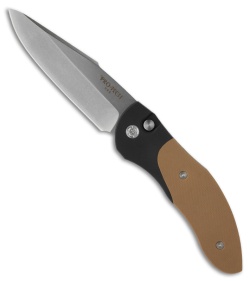Protech Elishewitz Doru Automatic Knife w/ Coyote Brown G10 (3.5" Plain) 2037