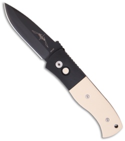 Emerson Protech CQC7-A Automatic Knife Tuxedo w/ Ivory Micarta (3.25" Black)