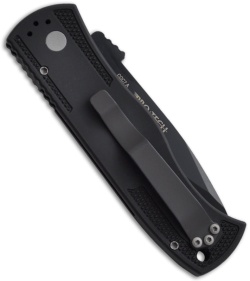 Emerson Protech CQC7-A Spear Point Auto Knife w/ Knurl (3.25" Black Serr)