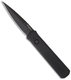 Protech SWAT Tactical Godfather Automatic Knife (4" Black Plain) 921SWAT
