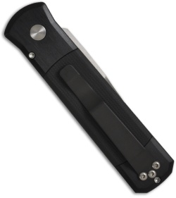 Protech Godson Automatic Knife w/ G-10 Inlays (3.15" Satin Plain) 715