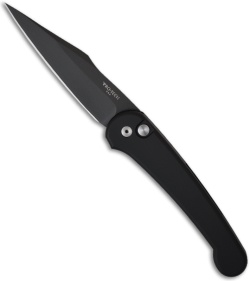 Protech Monaco Black Automatic Knife (3.4" Black Plain) 521