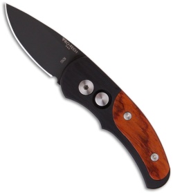 Protech Runt J4 Automatic Knife Cocobolo Wood (1.94" Black Plain) 4407-C