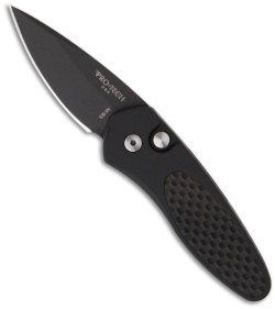 Protech Sprint Automatic Knife Black w/ Carbon Fiber (1.95" Black) 2916