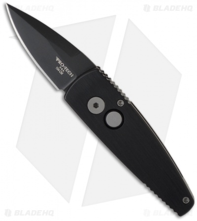 Protech Stinger Black Automatic Knife (1.94" Black Plain) 401BT