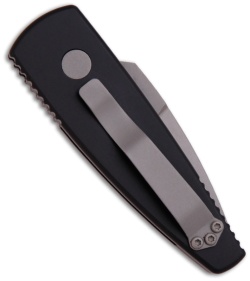Protech Stinger Black Automatic Knife (1.94" Bead Blast Plain) 401