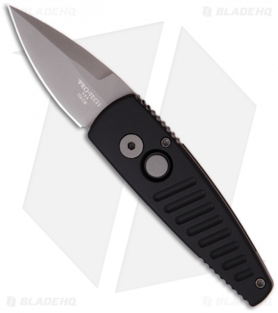Protech Stinger Black Automatic Knife (1.94" Bead Blast Plain) 401