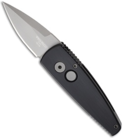 Protech Stinger Black Automatic Knife (1.94" Bead Blast Plain) 401