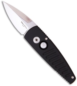 Protech Black Stinger Automatic Knife (1.94" Mirror Plain) 415