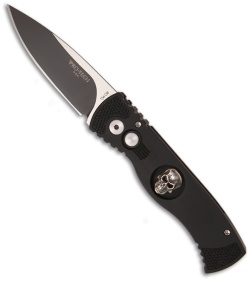 Protech Limited Edition Skull TR-2 Tactical Response Automatic Knife (3" Black)