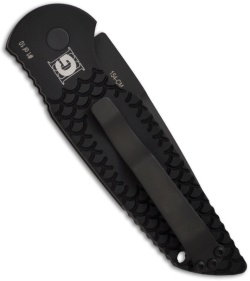 Protech Tactical Response G3 Custom TR-3 w/ Fish Scale Handle (3.5" Black Plain)