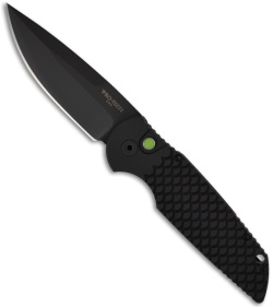 Protech Tactical Response G3 Custom TR-3 w/ Fish Scale Handle (3.5" Black Plain)