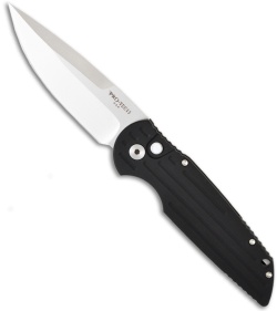 Protech Tactical Response TR-3 LTD Grooved Handle-MOP Button (3.5" Satin Plain)