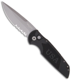 Protech Tactical Response TR-3 USA Handle (3.5" Bead Blast Serr) #4