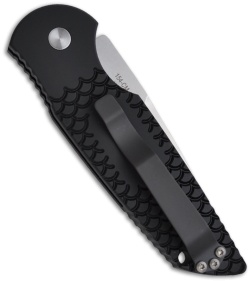 Protech Tactical Response TR-3 X2 Fish Scale Handle (3.5" Stonewash Serr)