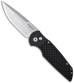 Protech Tactical Response TR-3 X1 Fish Scale Handle (3.5" Stonewash Plain)