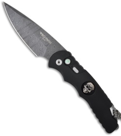 Protech Limited Run Skull TR-4 Tactical Response Automatic Knife (4" Damascus)