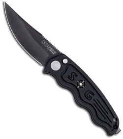 Mini SOG TAC Automatic Knife (Black Plain) ST-11