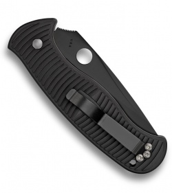 Spyderco Citadel Automatic Knife 92mm (3.6" Black Plain) C117BKP