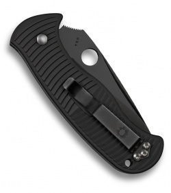 Spyderco Citadel Automatic Knife 83mm (3.25" Black Plain) C119BKP