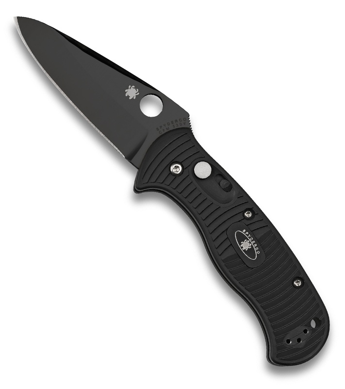 Spyderco Citadel Automatic Knife 83mm (3.25" Black) C119BKP Blade HQ