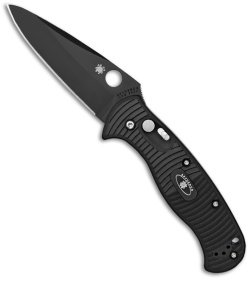 Spyderco Citadel Automatic Knife 92mm (3.6" Black Plain) C117BKP