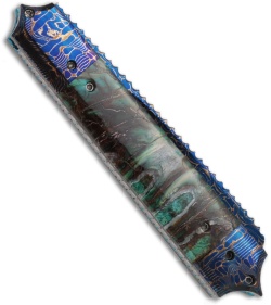 Rainy Vallotton Custom  Full Guillotine Razor Automatic Knife (4" Damascus)