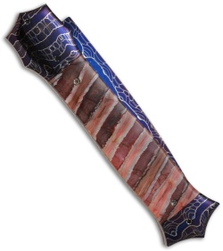 Rainy Vallotton Custom Shiv Automatic Knife w/ Pink Molar (Damascus)