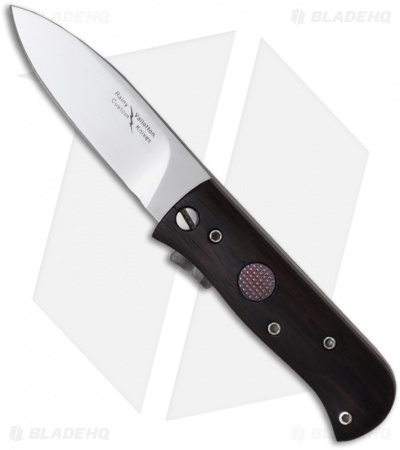 Vintage Rainy Vallotton Custom Stinger Automatic Knife w/ Rosewood (2.62" Satin)