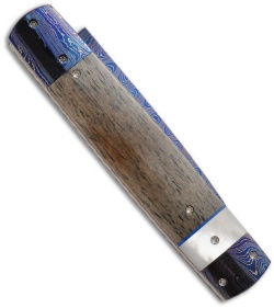 Rainy Vallotton Custom Original D&D Automatic Knife w/ Ivory & Pearl (Damascus)