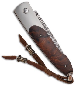 William Henry Lancet Automatic Knife Ironwood (2.62" Damascus) B10 HC1