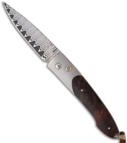 William Henry Lancet Automatic Knife Ironwood (2.62" Damascus) B10 HC1