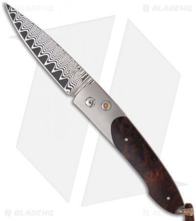 William Henry Lancet Automatic Knife Ironwood (2.62" Damascus) B10 HC1