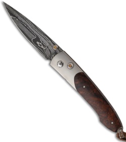 William Henry B10 Lancet Folding Knife (2.625" Damascus) B10-ID I.W./Dam.