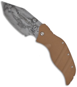 Sniper Bladeworks Custom Titanium Folder Prototype (3.5" Hamon)