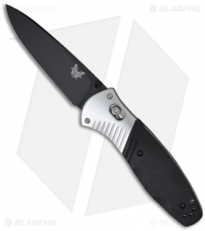Benchmade Barrage 581BK Knife Spring Assist Axis w/G10 Handle (3.6" Black Plain)