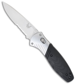 Benchmade Barrage 581S Knife Spring Assist Axis w/ G10 Handle (3.6" Satin Serr)