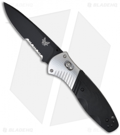 Benchmade Barrage 581SBK Knife Spring Assist Axis w/G10 Handle (3.6" Black Serr)