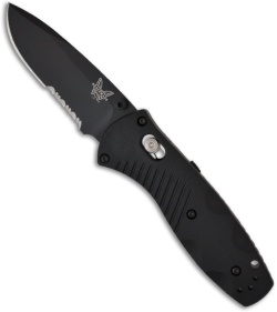 Benchmade Mini Barrage Knife 585SBK Spring Assist Axis Lock (2.91" Black Serr)