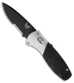 Benchmade Mini Barrage 586SBK Spring Assist Knife G10 Handle (2.91" Black Serr)