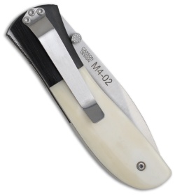 CRKT Carson M4-02 White Bone Spring Assisted Knife (Satin PLN) M4-02