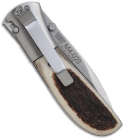 CRKT Carson M4-02 Stag Spring Assisted Knife (Satin PLN) M4-02S