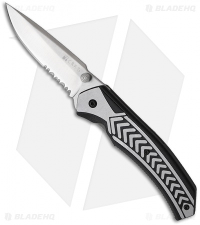 CRKT Lift Off 2 Stainless Steel Spring Assisted Knife (3" Satin Serr) 6825
