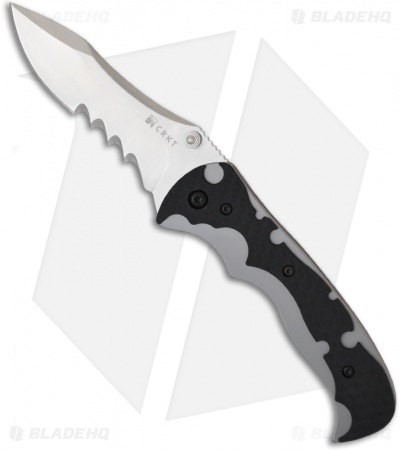 CRKT My Tighe Spring Assisted Knife (3.625" Satin Serr) 1091