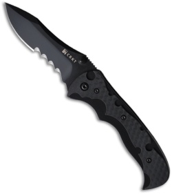 CRKT My Tighe Spring Assist Knife (Black SER) 1091K