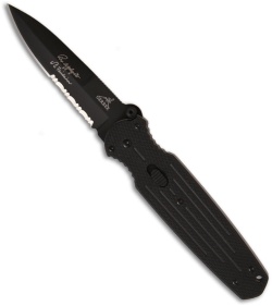 Gerber Covert Spring Assisted Knife Drop Point (3.75" Black Serr) 22-01966